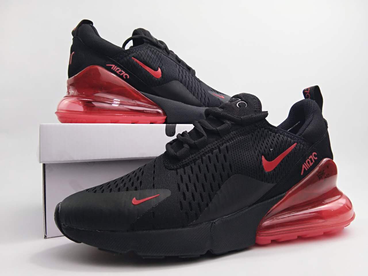 2018 New Nike Air Max Flair Black Red Shoes